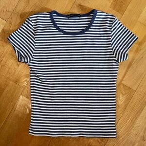 Brandy Melville Striped Baby Tee